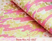 40% discount 23x17 inch (58x42cm) yuzen chiyogami paper sheet HZ-002 gold flowers and propitious clounds in pink n nude bottom origami sheet