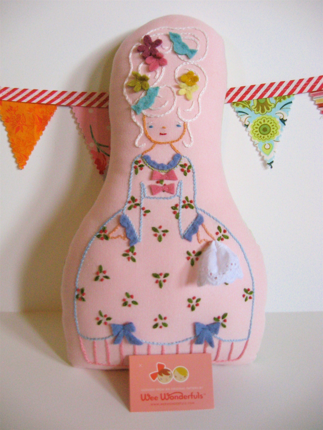 Wee Wonderfuls Marie Antoinette Embroidered Doll