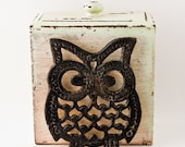 Vintage Owl Pot Holder Housewares, Home Decor, Retro Owl, Kitchen Decor, Kitchenware