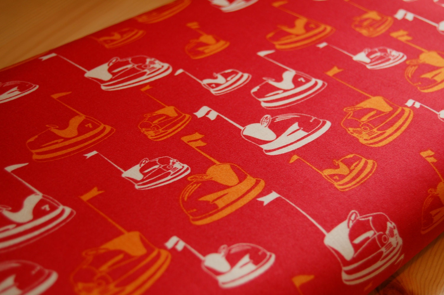 One Yard of Asbury from Thomas Knauer for Andover Fabrics- Bumper Cars in Red
