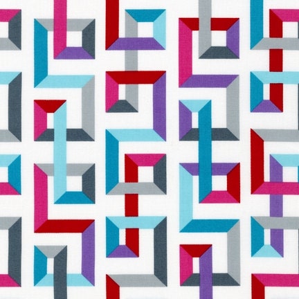 One Yard-Fancy Flight from Nancy Mims for Robert Kaufman-Maze Stripe in Jewel