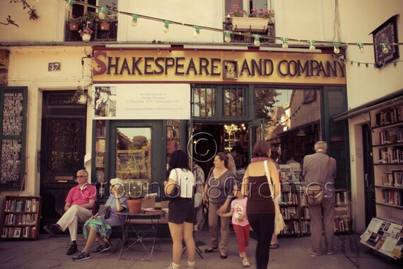 Shakespeare and Company, Paris, France 8x10 Print- Travel Photography