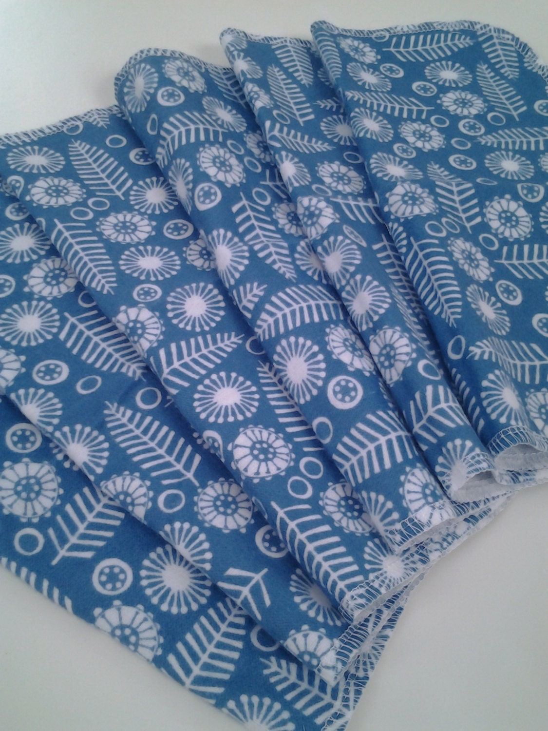 Cloth Napkins, Reusable Napkins, Hostess Gift, Eco Friendly, Blue Kitchen Decor