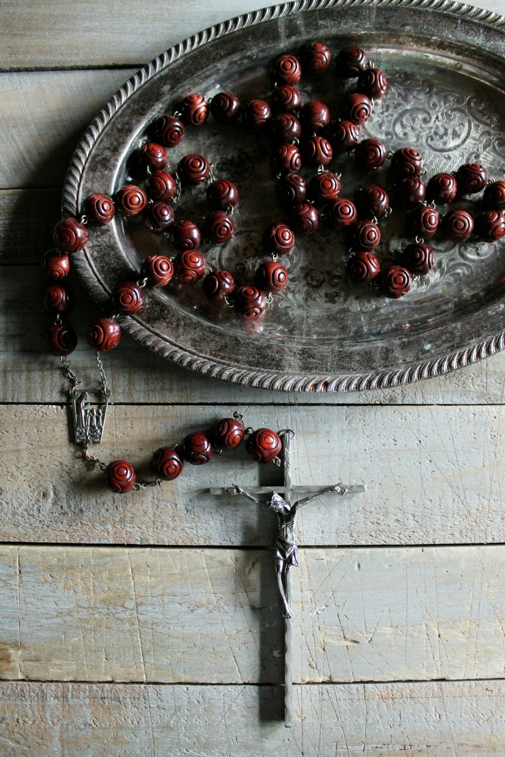Vintage Large Beaded Rosary