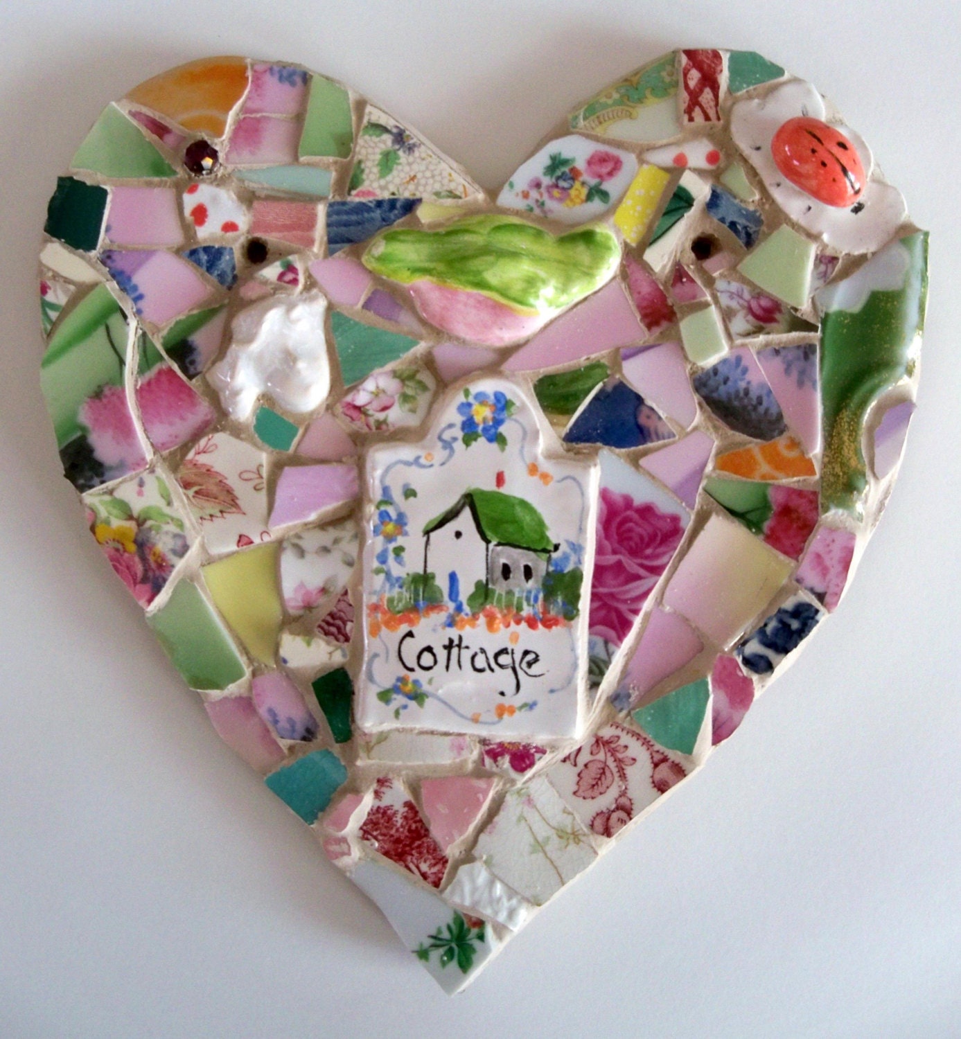 Heart mosaic "Cottage"