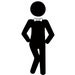 Wee Dance Groom 5x7 Customizable Bathroom Sign/Print