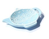 tea bag holder in teapot shape