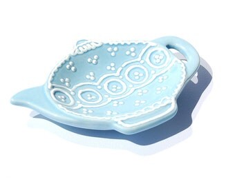 tea bag holder in teapot shape