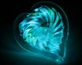 GLow in the Dark Glass Heart of Love H4