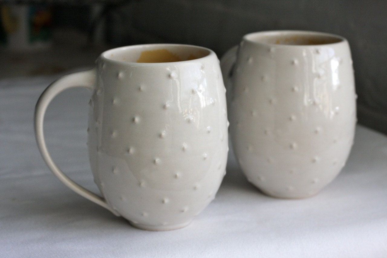 RESERVED LISTING for SAMMIE - Polka Dot Belly Mug