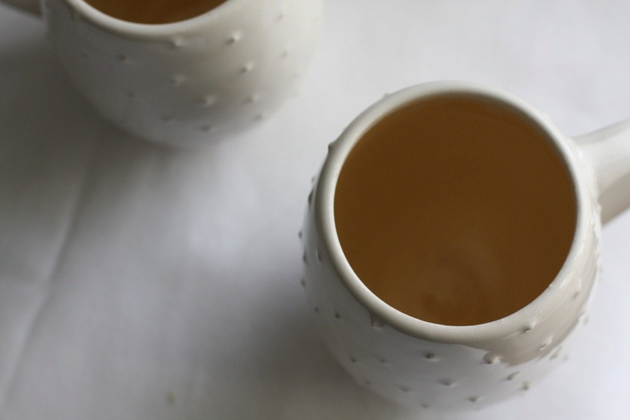 RESERVED LISTING for SAMMIE - Polka Dot Belly Mug