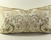 Kravet Lutron in Sandlewood Lumbar Pillow Cover, Cushion