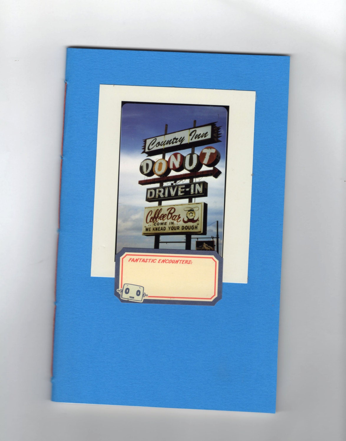Upcycled Blue Reto Notebook
