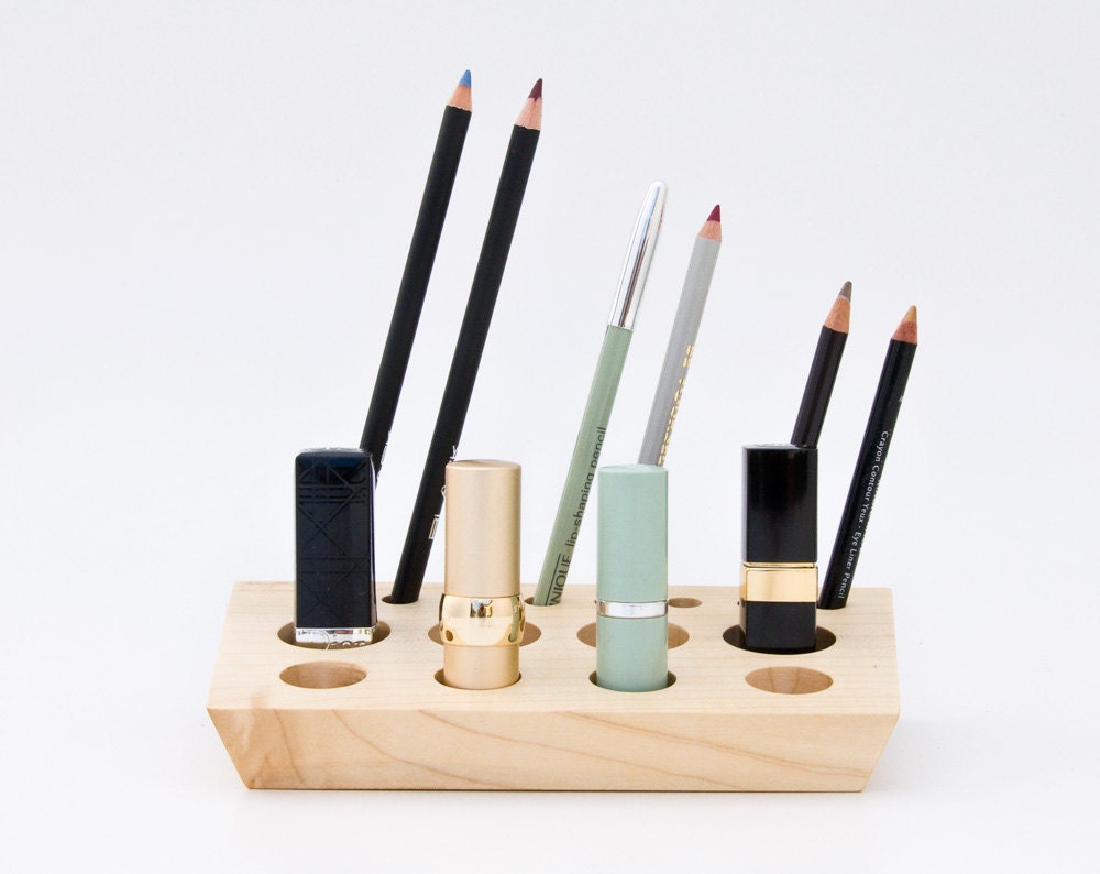 Wooden Lipstick Holder Lipstick Organizer Makeup Storage ELSA