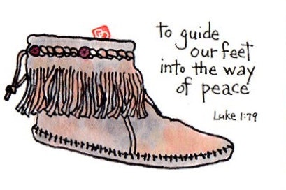 Into the Way of Peace Original Etegami