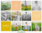 INSTANT DOWNLOAD Simple Rhapsody 16x20 Collage & Blog Board  6