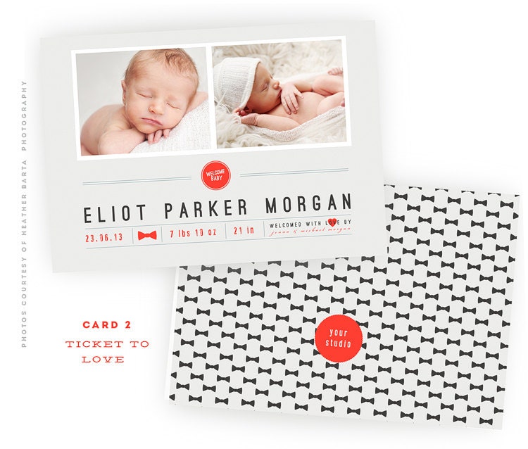 INSTANT DOWNLOAD Ticket to love 5x7 WHCC Card 2