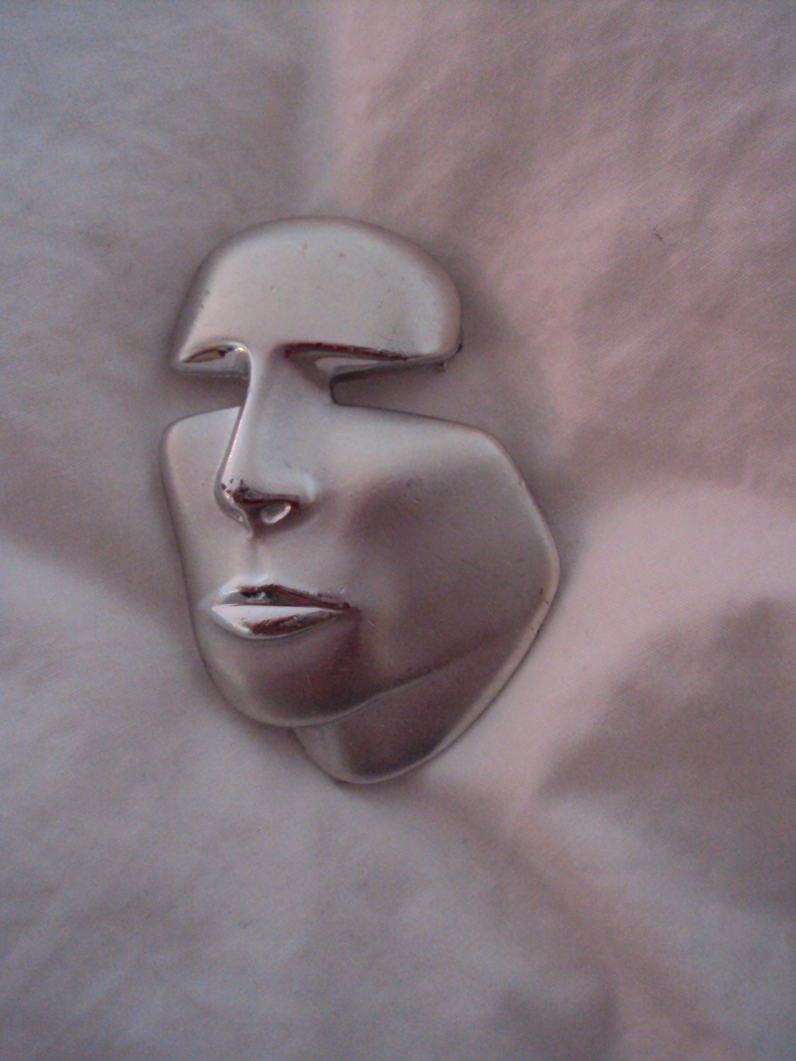 SPRNG SALE Awesome Vintage Art Deco "Face" Brooch/Pin