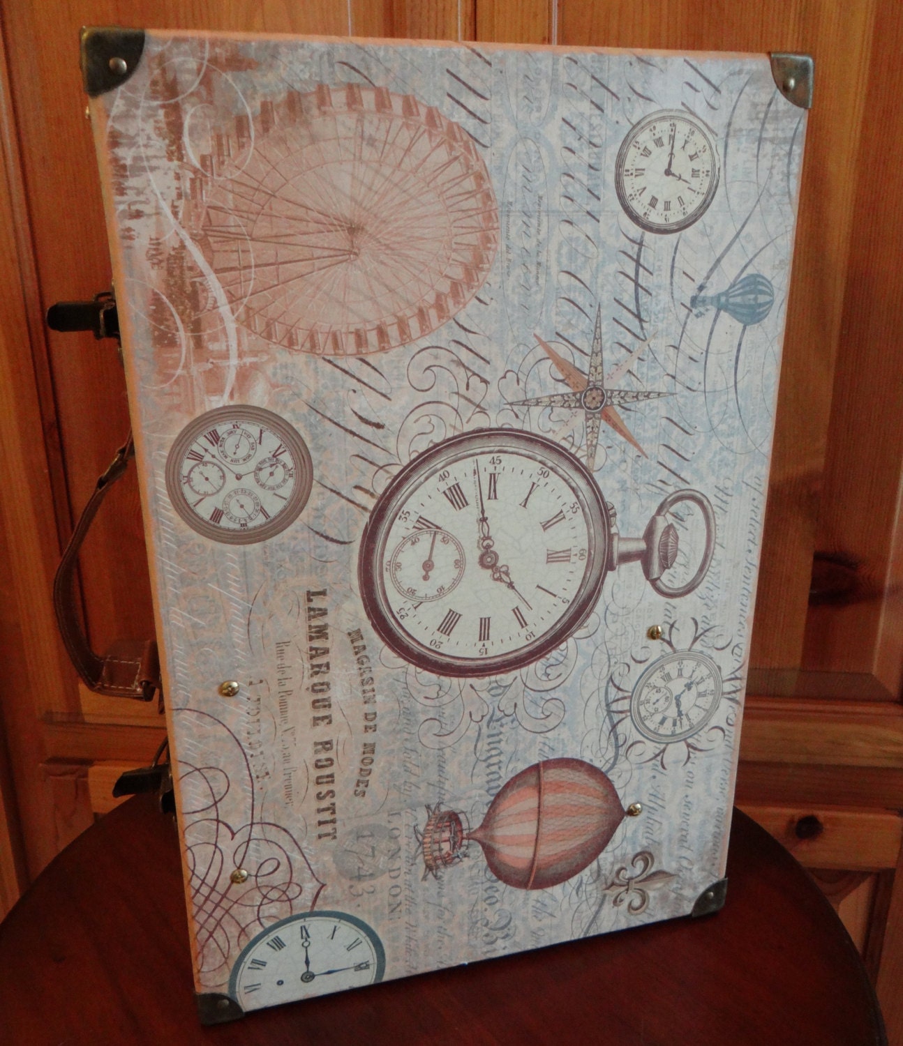 Steampunk Jewelry Box Hanging Steamer Trunk No 2 of 2 by Dr Brassy Steamington