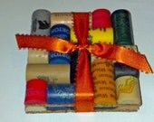 Colorful Upcycled Synthetic Wine Cork Trivets/Coasters-set of 2