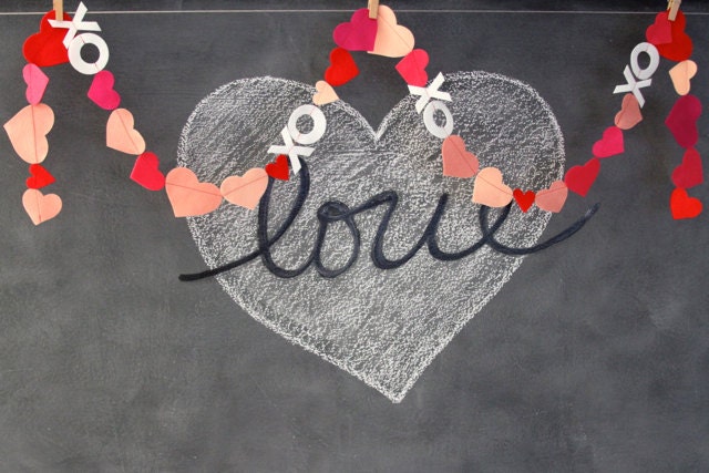 Valentine Day XO garland