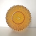 Vintage Glass Orb Light Shade Amber Bubble