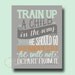 8x10 Fine Art Giclee Print- Train a Child Up in the Way that He Should Go- Mothers Day- Hand Typography - Boys Nursery Art- Baby Dedication