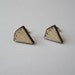 Wooden diamond studs / earrings - donated for charity by MADEWITHLaaVE