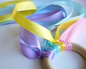 Wooden -Waldorf- Kids -Toy-EASTER -FLY ME -Wood Ring Hand Kite