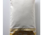 Wool filled toddler pillow with organic pillow case