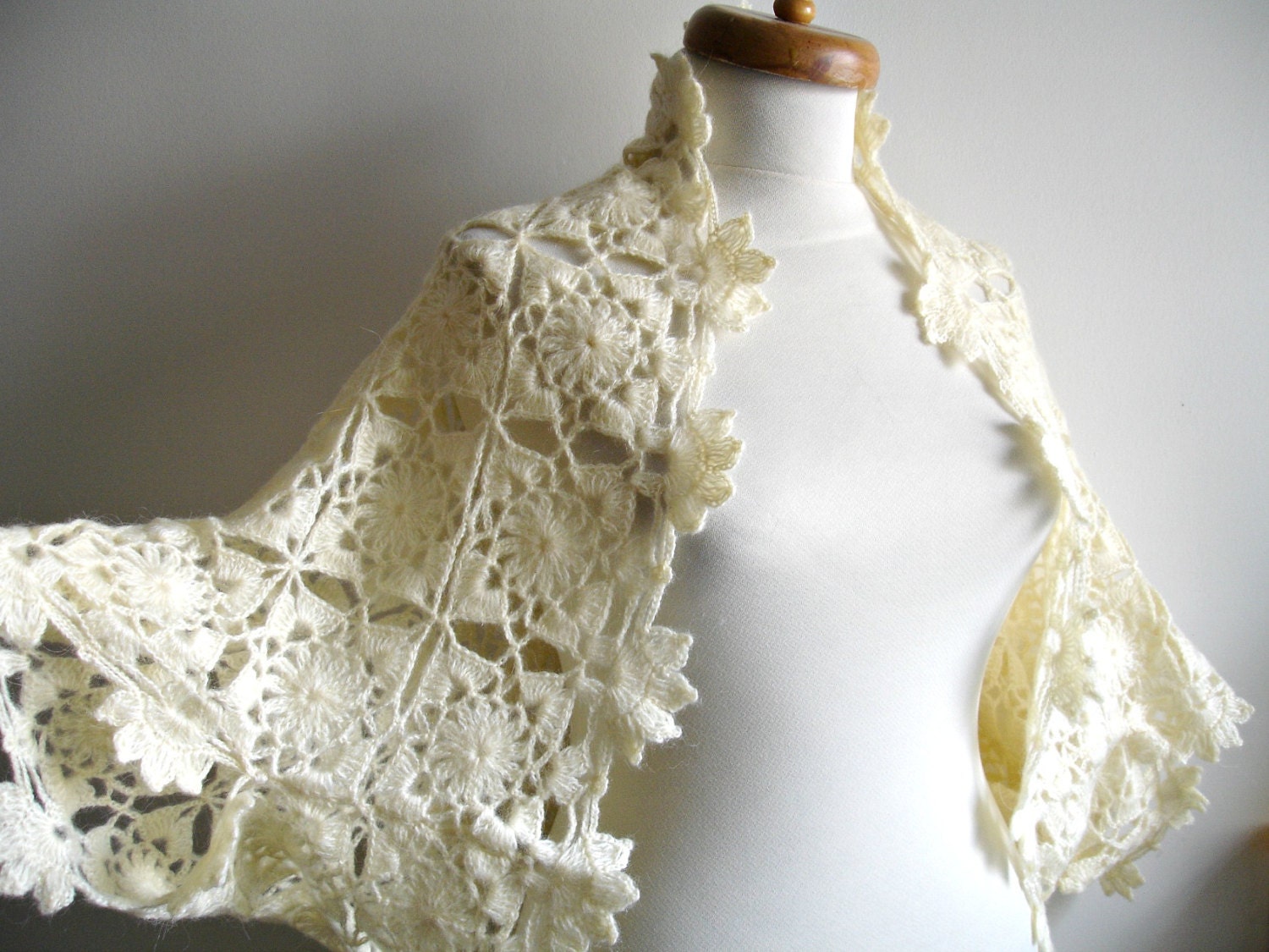 Ivory Shrug,  Plus Size Wedding, Bridal  Fashion,  Bolero By Crochetlab, Mohair, Ready To Ship, Gift for Her