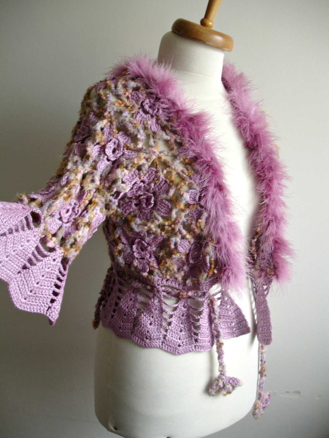 Purple Lilac Cardigan, Ready To Ship, Gift for Her, Gift For mom