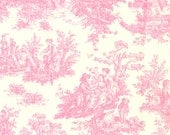 Custom PINK Toile Shower Curtain