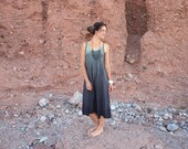 Raw Silk Springtime Bias Cut Dress - Aline Ombre Dyed Asymmetrical