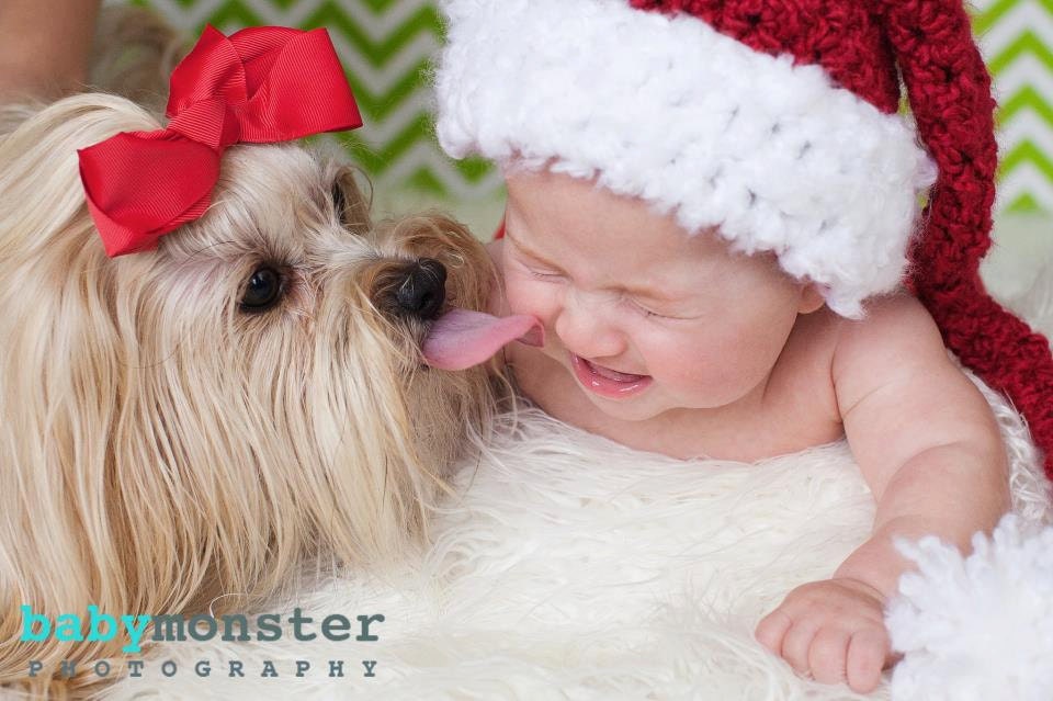READY to SHIP - Baby Hat -Santa Hat - Christmas Santa Hat -  - Cute and Soft Earflap - by JoJosBootique