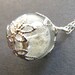 Dandelion Necklace, Dandelion Seeds, Botanical Pendant, Tiny Glass Orb, Eco Friendly
