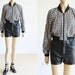 80's Gingham Bomber Jacket S / M