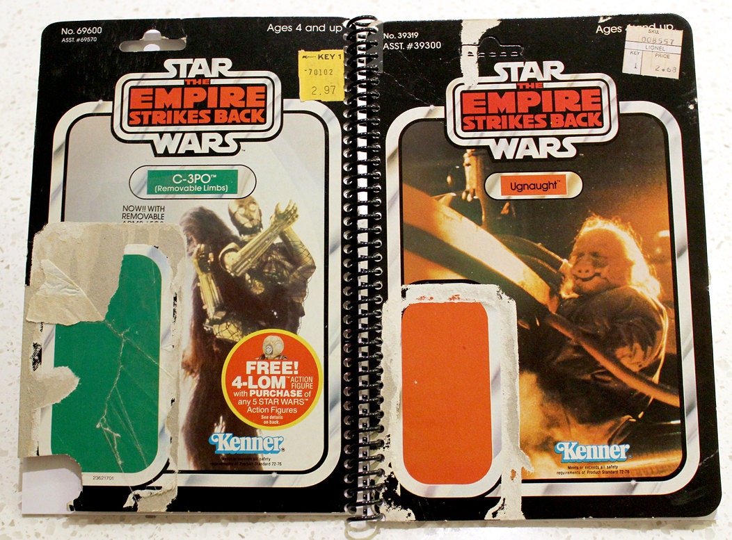 Ugnaught and C-3PO Recycled Vintage Star Wars ESB Notebook