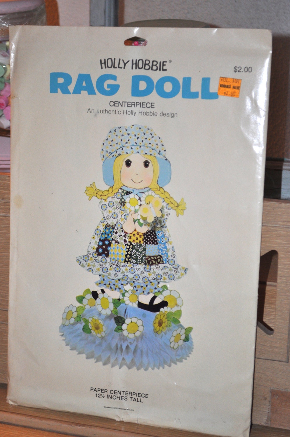 Vintage Holly Hobbie Rag Doll Centerpiece Party Supplies 1977 New