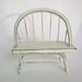 Miniature White Shabby Chic Bench