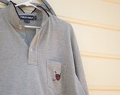 Golf Shirt, Gray Polo Shirt, Vintage Mens Clothing, Size XXL, Like New w/ Tag