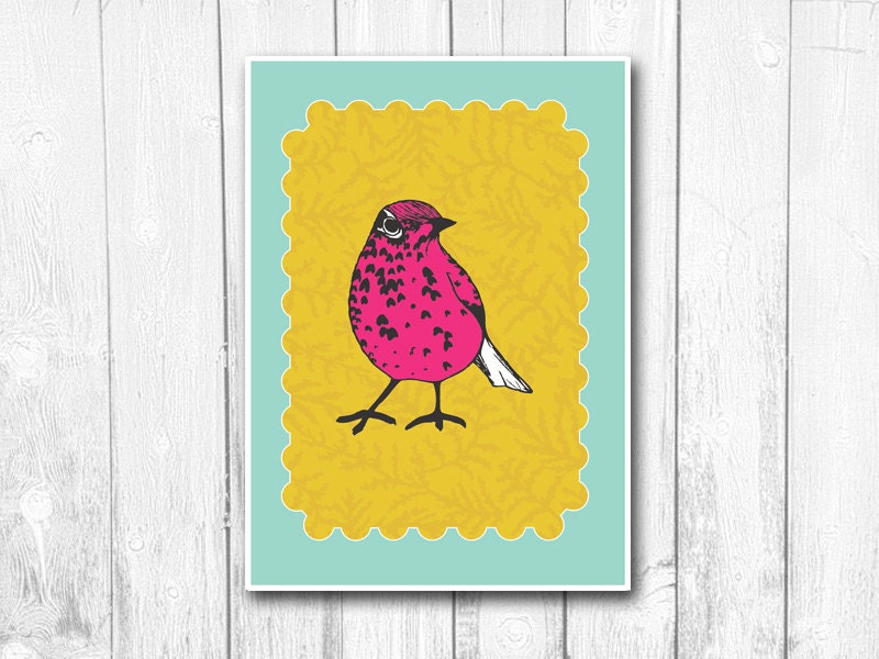 Song Thrush A3 Art Print
