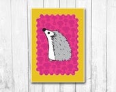 Hedgehog A3 Art Print