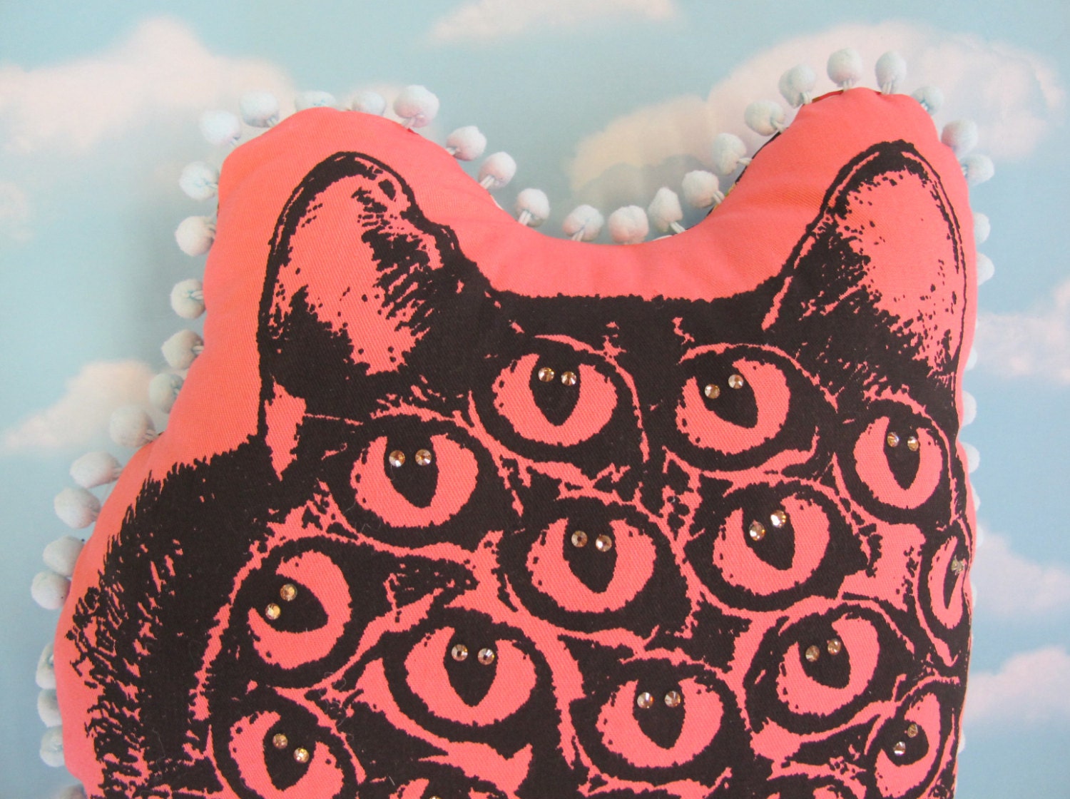 Pink Mutant Kitty Pillow