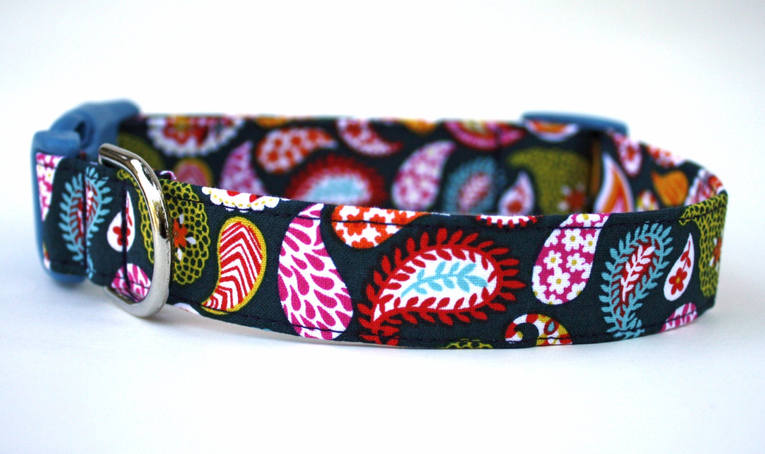 Blue Jean Paisley - Paisley Dog Collar