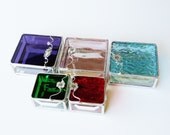 Bridesmaid Gifts Stained Glass Jewelry Boxes - Custom Made To Order Wedding Party Gift Owl Apple Blossom Purple Aquamarine Pink