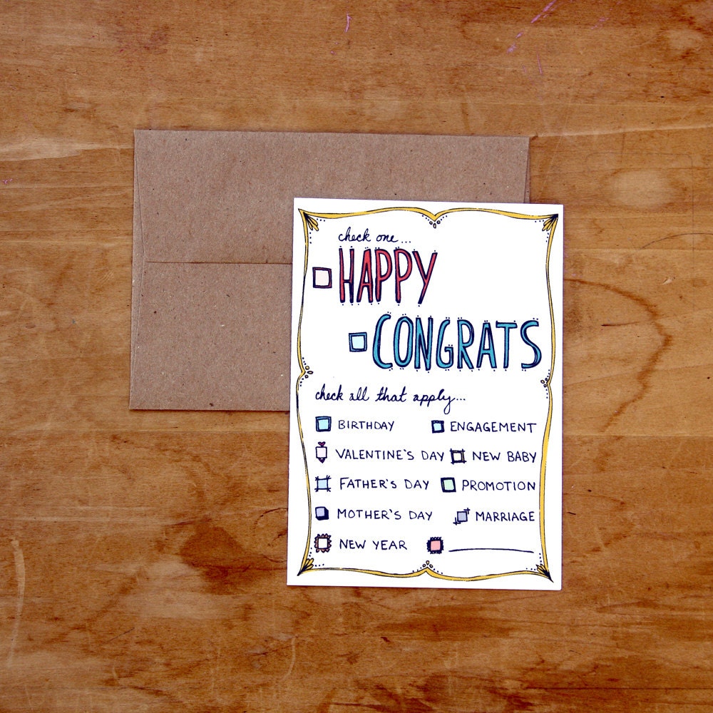 The Every Occasion Checkbox Card