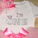 Custom Boutique Girls I'm One Birthday Onesie First Birthday