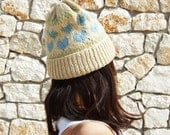 I Heart You Sweetheart Beanie in 100% Organic Naturally Dyed Pure Wool