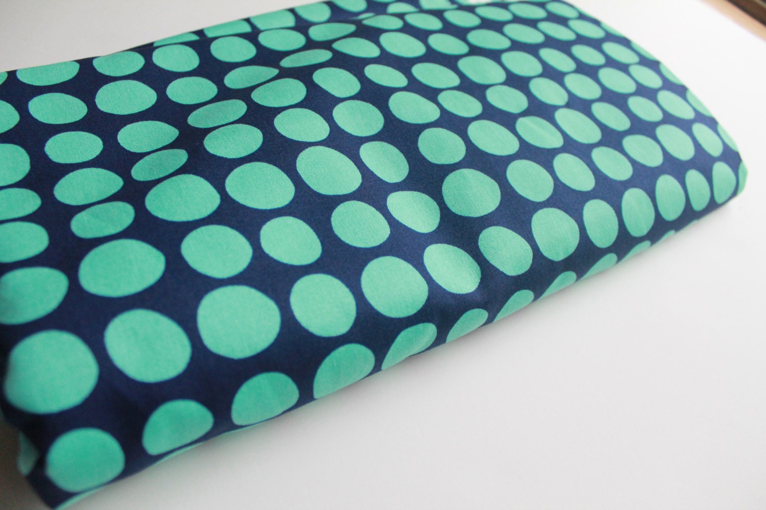Amy Butler Love Sunspots Midnight- 3 yards 54 Inches Wide Home Decor Weight   Navy and Turquoise